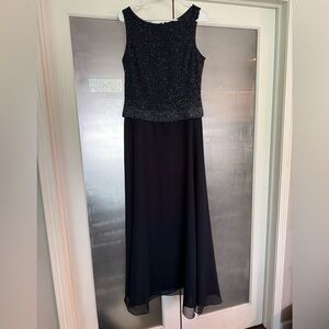 J Kara Sparkling Navy Dress
